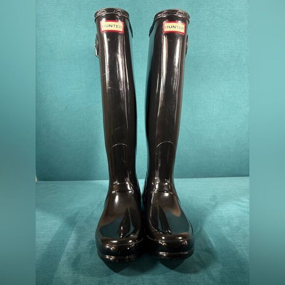 Size 8 - Women’s Hunter High Black Boots - Picture 3 of 7